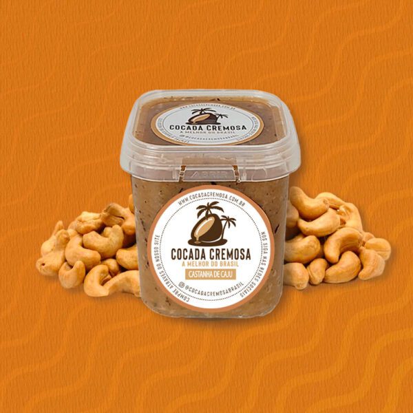 Cocada no Pote Sabor Castanha de Caju 280gr (embalagem econômica)