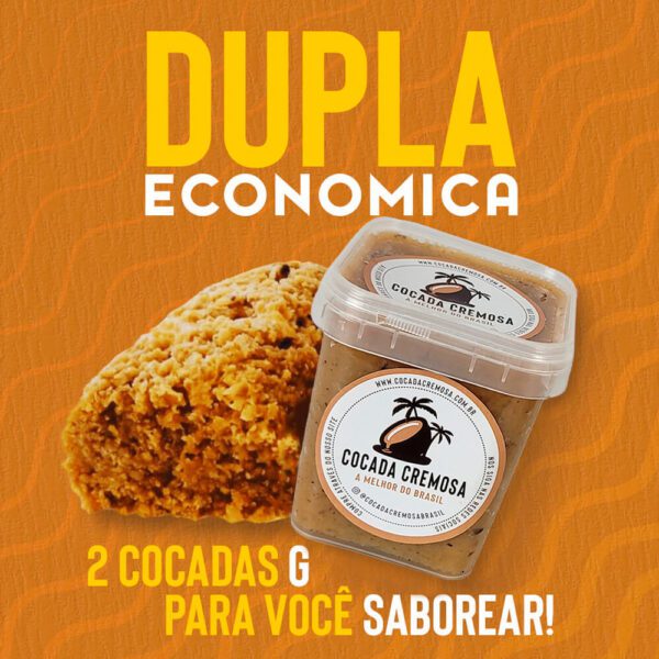 *Super Dupla Econômica 2 Cocadas Cremosas